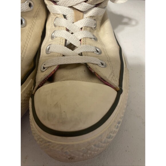 Converse All Star Chuck Taylor Off White Low Tops Size Men’s 8 Women’s 10 - Picture 5 of 16